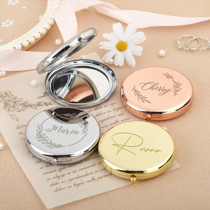 Uionen Espejo de Maquillaje Personalizado en Oro Rosa con Logotipo Grabado con Láser al por Mayor - Product Image 3