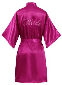 Da sposa sposa sposa sposa sposa da sposa in <span class=keywords><strong>raso</strong></span> in seta camicia da notte Kimono abito da notte - Product Image 3