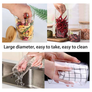 Portacandele in vetro lanterne <span class=keywords><strong>barattoli</strong></span> di candela di lusso con coperchi in cina barattolo di <span class=keywords><strong>spezie</strong></span> in ceramica da cucina con coperchio in bambù barattolo di candela in ceramica - Product Image 4