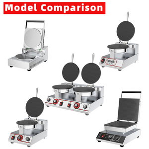 Machine professionnelle à gaufres belges pour la vente de street food, machine à gaufres pour cornets de crème glacée, 220V - Product Image 5