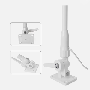 เสาอากาศไฟเบอร์กลาส VHF สำหรับเรือ 156-163MHz สำหรับการสื่อสารภายนอกอาคาร พร้อมสาย RG58 ยาว 3 เมตร และอุปกรณ์ยึดติดสำหรับเรือ - Product Image 2