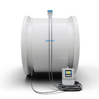 Medidor de Flujo Magnético de Alta Precisión de Acero Inoxidable/Acero al Carbono Tipo Split con Salida 4-20mA RS485 Modbus OEM para Líquidos, Agua y Químicos