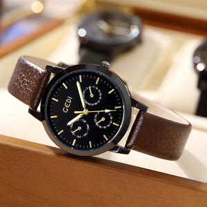 Montre à quartz sportive, tendance et étanche avec bracelet en cuir pour les étudiants qui prennent des examens - Product Image 2