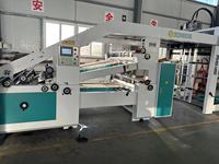Machine à laminer à grande vitesse de marque Schneider PLC pour usine de boîtes en carton, largeur de travail maximale de 1600 mm, matériau papier