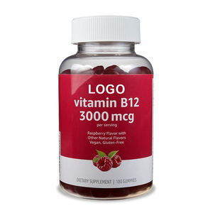 Gomitas Veganas de Vitamina B12 OEM ODM, Sin Gluten, Pura, con Certificación GMP, para Adultos, Energía, Inmunidad, Recién Nacidos, Mujeres Embarazadas - Product Image 1