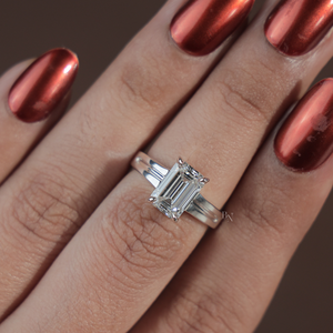 Anillo de Diamante Cultivado en Laboratorio de 2.1 Quilates, Encantador, para Mujer, en Plata, Oro de 10K, 14K o 18K, Joyería Fina de Lujo para Compromiso o Boda - Product Image 4