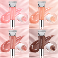 Baume à lèvres minéral de haute qualité avec paillettes, hydratant, parfum chocolat blanc, teinte à lèvres waterproof
