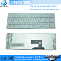 Clavier d'ordinateur portable, disposition américaine, blanc, pour Sony VAIO VPCE21FX VPCE22FX VPCE23FD VPCE23FX, clavier de remplacement