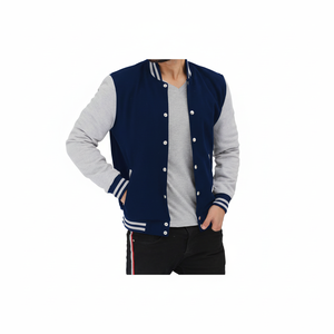 Chaqueta Universitaria de Moda al por Mayor, Chaqueta Universitaria Personalizada con Bordado, Chaqueta de Béisbol de Cuero, Chaqueta Universitaria de Alta Calidad - Product Image 1