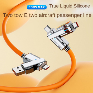 120W 4 trong 1 <span class=keywords><strong>USB</strong></span> Loại C để Loại-C IOS Cáp PD 100W nhanh sạc cáp dữ liệu cho Iphone 13 17 15 16 Pro Max Samsung S24 S25 iPad - Product Image 5