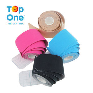 Top One Physiother Etiqueta atlética impermeable Pegajosa Transpirable Pierna Recuperación de lesiones en el tobillo Cinta de kinesiología deportiva elástica - Product Image 4