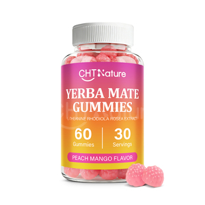 สารสกัดเยอร์บา มาเต้ แอล-ธีอะนีน โรดิโอลา โสม ยี่ห้อ CHTNature OEM  60 ชิ้น/ขวด  เยอร์บา มาเต้ กัมมี่ - Product Image 2