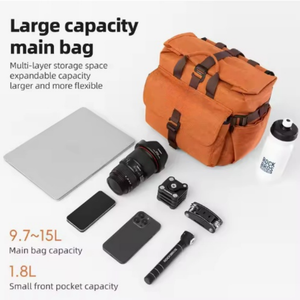 กระเป๋าเป้สะพายหลังสำหรับปั่นจักรยานในเมืองพับได้แบบย้อนยุคความจุขนาดใหญ่สั่งได้ - Product Image 4