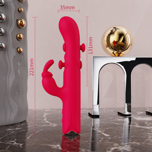 Dreifach-Aktions-Kaninchenvibrator G-Punkt Klitoris-Stimulator Massagegerät Erotikspielzeug für Frauen - Product Image 6