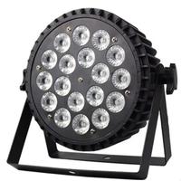 Projecteur LED MOKE 180W DMX512 18x10W Blanc Chaud 25 Degrés 8 Canaux pour Éclairage de Scène Club DJ KTV Disco Party