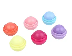 private label Wholesale fantasy lip balm container 5g Fresh lemon egg shape lip balm