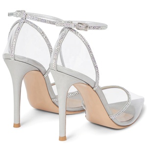 <span class=keywords><strong>Chaussures</strong></span> de soirée transparentes en PVC, souliers de fête élégants pour femmes, lanière à la cheville, bout pointu, talons hauts, <span class=keywords><strong>2022</strong></span> - Product Image 3