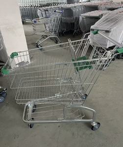 Mini Carrito de Compras Plegable de Acero Cromado con 4 Ruedas, Práctico y Ligero - Product Image 6