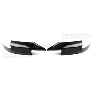 สำหรับ BMW F10 M5 ปี 2012-2016 ชุดแต่งสปอยเลอร์กันชนหน้า 4 ชิ้น แผ่นกั้นลิ้นกันชนหน้า สีดำเงา ลายคาร์บอนไฟเบอร์ - Product Image 4
