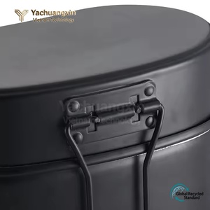 Aluminum Outdoor <b>Camping</b> Cookware Set with Stainless Steel Cover and Handle for Portable Use - Product Image 3