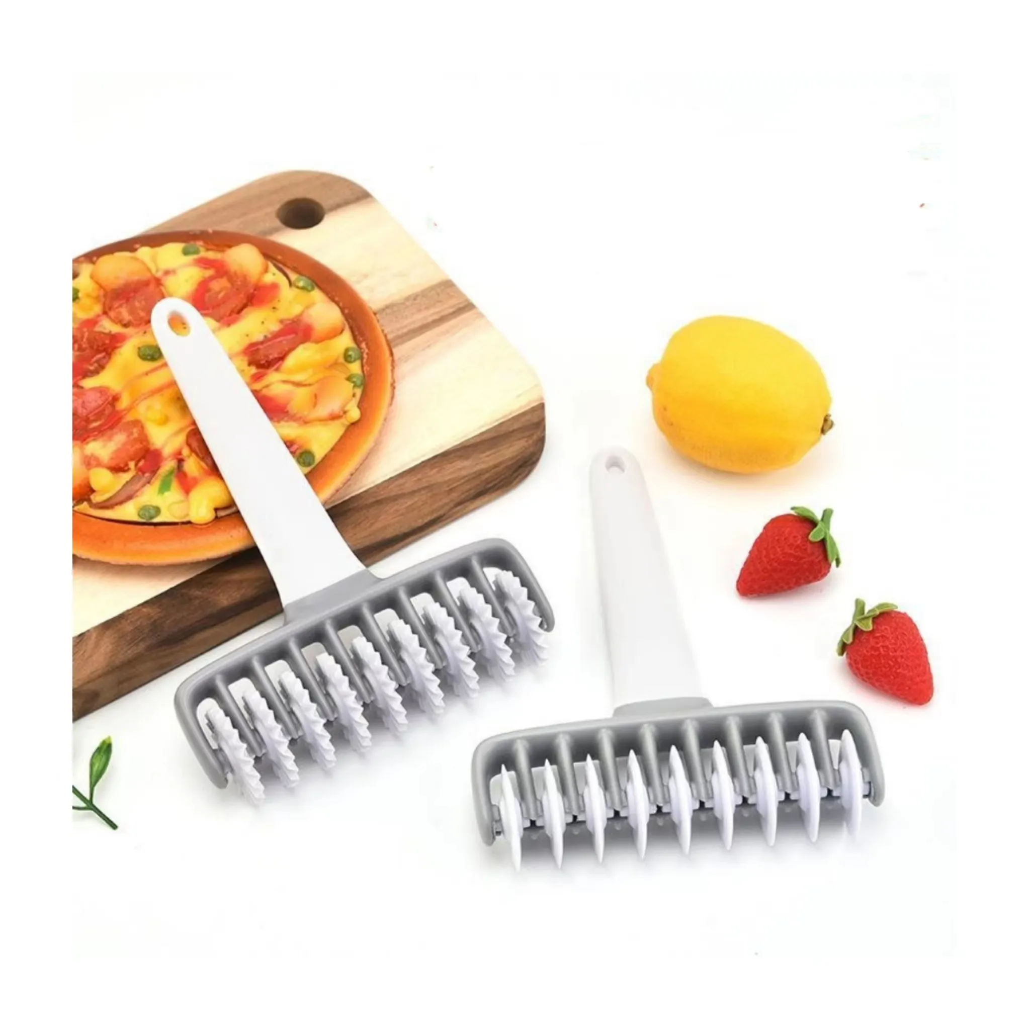 Coltello da cucina strumenti da forno in plastica fantasia coltello a rete multiuso creativo Noodle Pizza rullo coltello