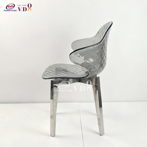 <span class=keywords><strong>Chaise</strong></span> <span class=keywords><strong>en</strong></span> acrylique transparente <span class=keywords><strong>en</strong></span> <span class=keywords><strong>nid</strong></span> <span class=keywords><strong>d</strong></span>'<span class=keywords><strong>abeille</strong></span> à la mode avec pieds <span class=keywords><strong>en</strong></span> acier inoxydable Vente <span class=keywords><strong>en</strong></span> gros pour événements, salle à manger, usage commercial - Product Image 1
