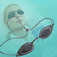 Lunettes de protection IPL confortables pour le soleil et le bronzage, masque facial réglable pour traitement lumineux à la plage