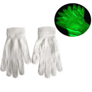 NUEVOS guantes cálidos y suaves que brillan intensamente Decoración Accesorios de mano Necesita UV en la oscuridad Guantes de luz negra Guante de punto elástico - Product Image 2