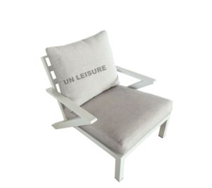 Meubles de porte canapé de jardin blanc salon extérieur patio <span class=keywords><strong>Alu</strong></span> mobilier d'extérieur minimaliste mobilier d'extérieur de luxe - Product Image 3