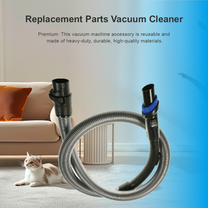 Tuyau flexible et poignée incurvée avec brosse intégrée pour le remplacement <span class=keywords><strong>de</strong></span> l'aspirateur <span class=keywords><strong>Philips</strong></span> sans sac - Product Image 5