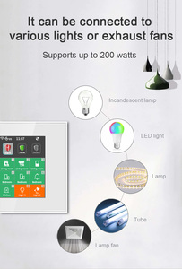 Interruptor WIFI de pared inteligente con alarma táctil LCD de alta calidad con 3 sensores de puerta inalámbricos y 3 detectores de movimiento que funcionan con la aplicación Tuya - Product Image 6