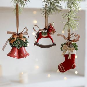 Haute Qualité Vintage Père Noël <span class=keywords><strong>Elfe</strong></span> Résine Ornements Suspendus Festif Décor À La Maison Arbre De Noël Pendentif Décorations De Noël - Product Image 4