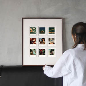 إطار صور خشبي صلب إبداعي كلاسيكي للتعليق على الحائط مع إمكانية الطباعة، هدية للأزواج بتشكيلات متعددة وأحجام A3/A4 - Product Image 2