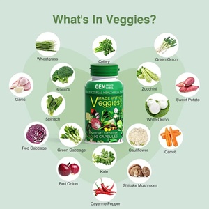 Paquete de 2 Cápsulas de Mezcla de Frutas y Verduras Secas Naturales, Suplemento Alimenticio Integral, Superalimentos para Adultos, Control de Energía, 90 Cápsulas - Product Image 4