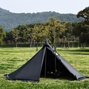 Tente de <span class=keywords><strong>camping</strong></span> pyramidale portable d'extérieur, une chambre, quatre saisons, résistante aux intempéries, en tissu Oxford léger, 2 personnes, 6m - Product Image 1