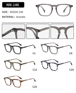 NN-146 Monture de lunettes en acétate trempé faite à la main style JMM Shenzhen JACQUES pour homme, femme, unisexe - Product Image 2