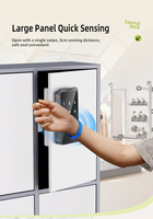 Serrure de casier intelligente RFID avec clavier et identification biométrique, contrôle multi-comptes, marquage gratuit pour casiers
