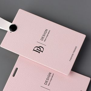 Integrated Anti-Demolition & Anti-Theft Button Design Luxury Paper Clothing Hang <b>Tags</b> for Bags & Shoes Color Customizable - Product Image 1