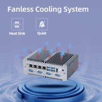 Intel core i5 i7 4 gigabit ports ethernet rs232 rs485 COM GPIO HD-MI LVDS Mini PC industriel sans ventilateur pour l'industrie