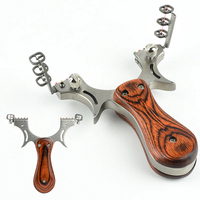 Slingshot en métal pour tir de précision sur cible avec catapulte de chasse à triple cible