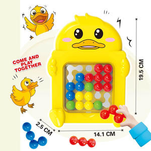 Creative drôle sagesse flipper jeux <span class=keywords><strong>d</strong></span>'association dessin animé petit canard jaune bricolage perles magiques puzzle jeux de société pour les enfants - Product Image 5