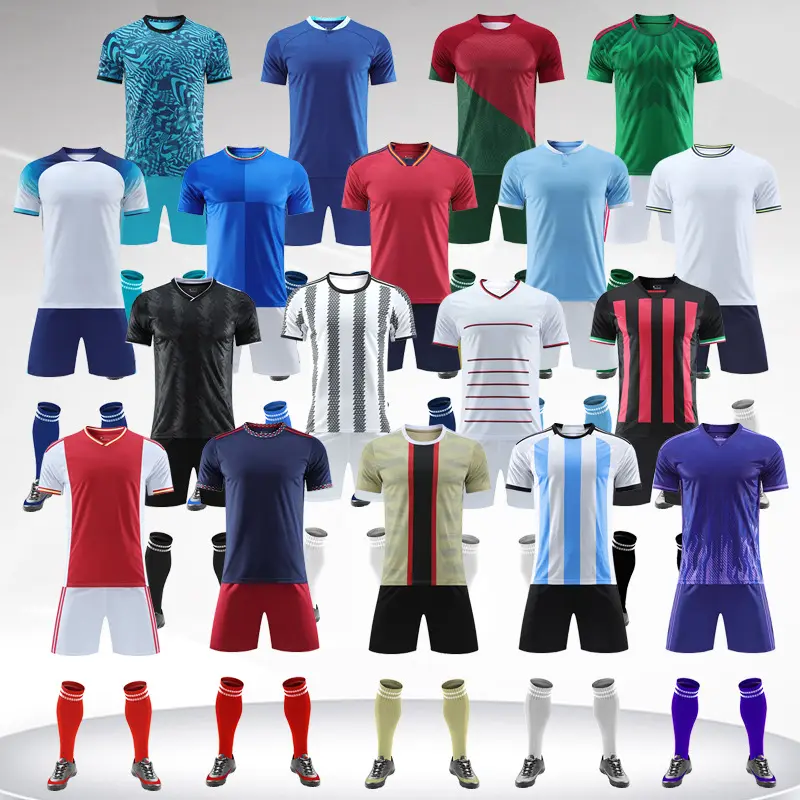 Custom 23 24 New Season Quick Dry Jersey Football Shirt Men Clothes Uniform Sublimation Soccer Jersey Set Kits Soccer Wear