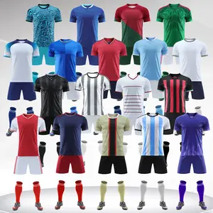 कस्टम 23 24 नया सीज़न क्विक ड्राई जर्सी फुटबॉल शर्ट पुरुषों के कपड़े वर्दी सब्लिमेशन सॉकर जर्सी सेट किट सॉकर वियर