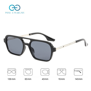 Gafas de Sol Unisex Vintage de los 70, Estilo Piloto Cuadrado, Gafas de Sol Retro de Aviación para Hombre y Mujer - Product Image 6