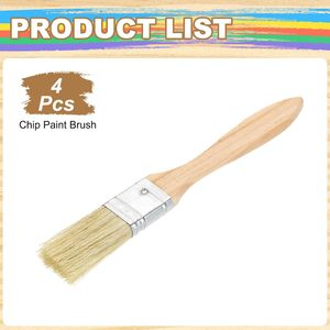 Brosse en poils de sanglier en acier inoxydable résistant à la chaleur avec manche en bois réglable pour la cuisson et le barbecue - Product Image 3