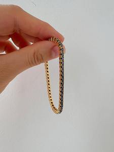 Elegante Pulsera de Cadena Cubana con Moissanita y Piedras VVS en Plata de Ley 925, Joyería Premium para Regalo - Product Image 2