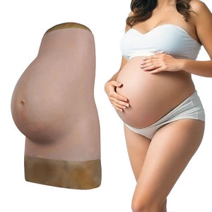Ventre de grossesse réaliste en silicone pour hommes, expérience de grossesse factice, ventre artificiel, bosses de grossesse, moule, accessoires de cosplay, accessoires de <span class=keywords><strong>film</strong></span>, drag - Product Image 1