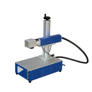 Portable fiber laser use for metal 20w 30w 50w 100w Max Raycus JPT cnc desktop fiber laser marking machine