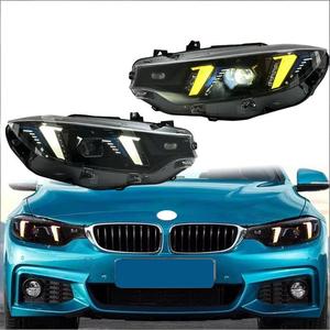 JY Professional Snake Eye Fang LED Headlights for 4 <b>Series</b> F32/M4 F82 (14-20) New 12V Advanced Yellow DRL Retrofit Assembly LED - Product Image 4
