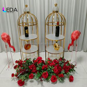 LEDA ชั้นวางของคุณภาพสูงสำหรับห้องนั่งเล่น ระเบียง ร้านเสริมสวย สำนักงาน สปา รูปทรงกรงนก สำหรับจัดเก็บของมุมห้อง วางกระถางดอกไม้ - Product Image 1